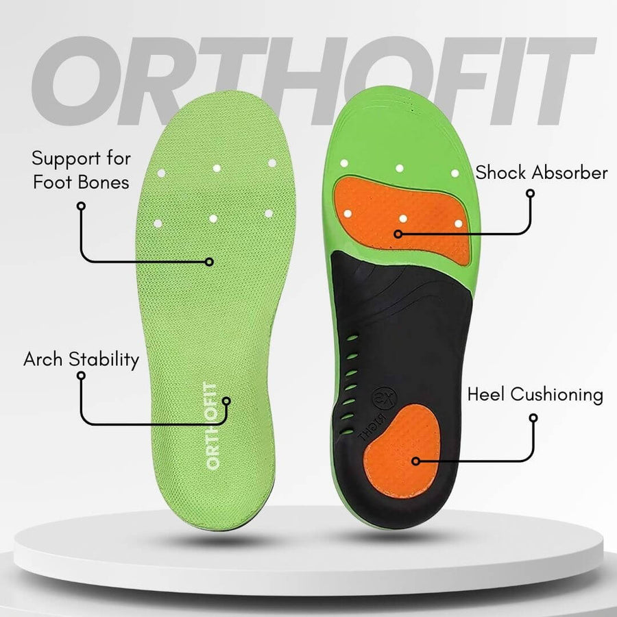 OrthoFit - Ergonomic Pain-Relieving Insoles for All Shoes (2 Pieces for Both Feet)