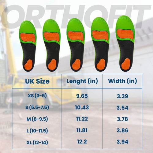 OrthoFit - Ergonomic Pain-Relieving Insoles for All Shoes (2 Pieces for Both Feet)